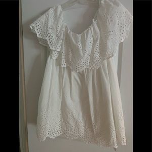 ASOS white off the shoulder dress